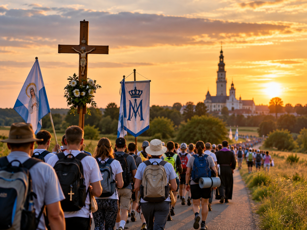 pielgrzymka ku zachodzącemu słońcu